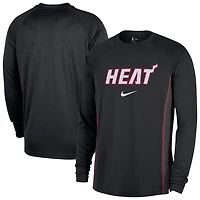 Nike Miami Heat 2025 26 Authentic Pre-Game Legend Dri-FIT Long Sleeve Shooting Shirt