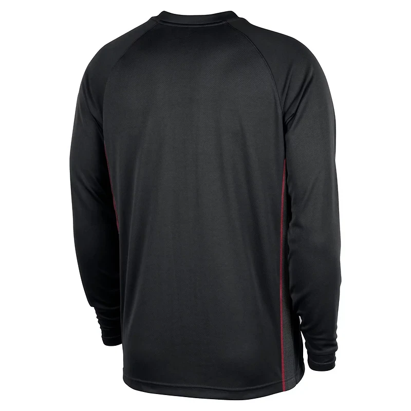 Nike Miami Heat 2025 26 Authentic Pre-Game Legend Dri-FIT Long Sleeve Shooting Shirt