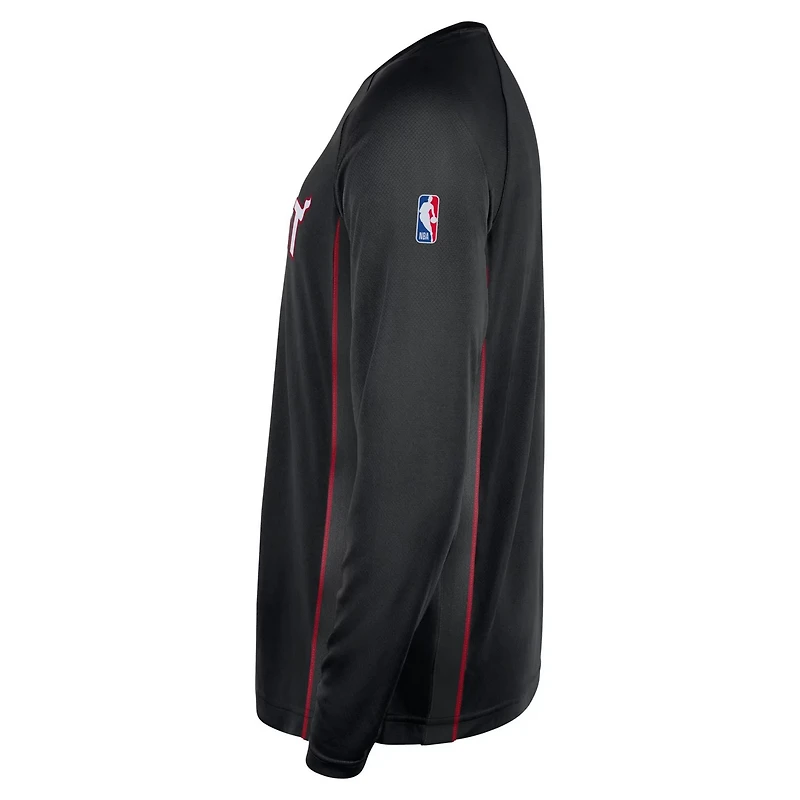 Nike Miami Heat 2025 26 Authentic Pre-Game Legend Dri-FIT Long Sleeve Shooting Shirt