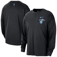 Nike Miami Heat 2025 26 City Edition Remix Essential Logo Long Sleeve T-Shirt