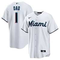 Nike Miami Marlins 1 Dad Home Replica Jersey