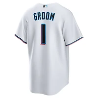 Nike Miami Marlins 1 Groom Home Replica Jersey