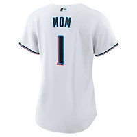 Nike Miami Marlins 1 Mom Home Replica Jersey