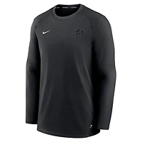 Nike Miami Marlins Authentic Collection Logo Performance Long Sleeve T-Shirt