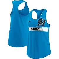 Nike Miami Marlins Cropped Logo Performance Racerback Tank Top