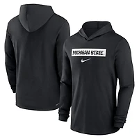 Nike Michigan State Spartans 2024 Sideline Hoodie Performance Long Sleeve T-Shirt