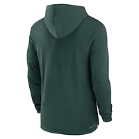 Nike Michigan State Spartans 2024 Sideline Hoodie Performance Long Sleeve T-Shirt