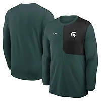 Nike Michigan State Spartans 2025 Sideline Coach UV Performance Long Sleeve T-Shirt