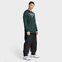 Nike Michigan State Spartans 2025 Sideline Dri-FIT Long Sleeve Hoodie T-Shirt