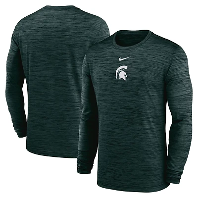 Nike Michigan State Spartans 2025 Sideline Velocity Performance Long Sleeve T-Shirt