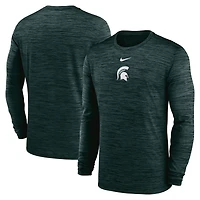 Nike Michigan State Spartans 2025 Sideline Velocity Performance Long Sleeve T-Shirt