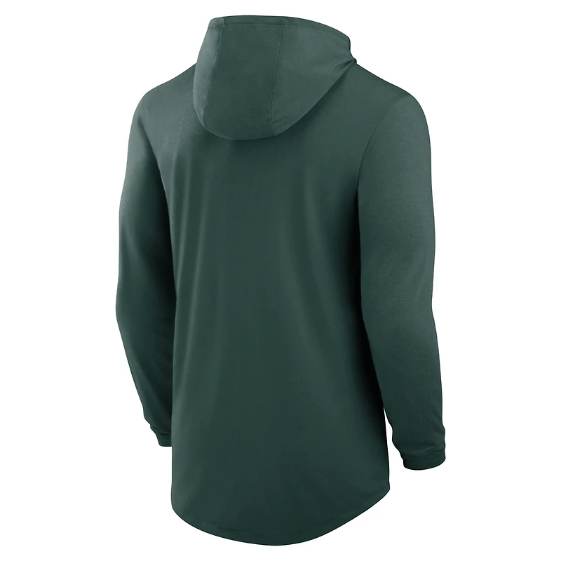 Nike Michigan State Spartans Lightweight Performance Long Sleeve Hoodie T-Shirt