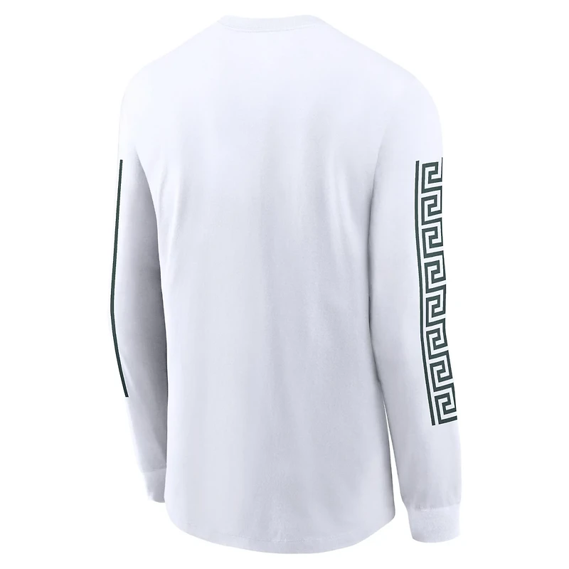 Nike Michigan State Spartans Local Spirit Slogan Long Sleeve T-Shirt