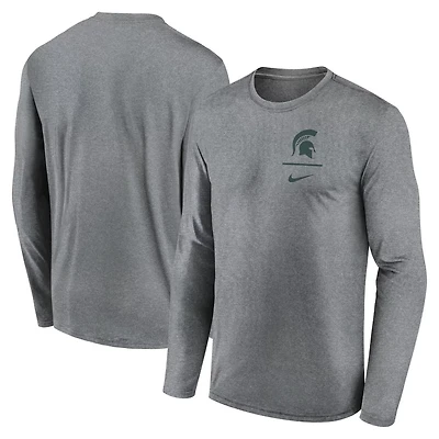 Nike Michigan State Spartans Primary Stack Legend Long Sleeve T-Shirt