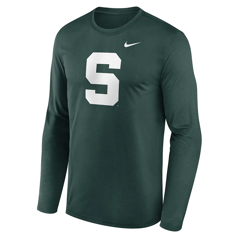 Nike Michigan State Spartans Primetime Alternate Logo Legend Long Sleeve T-Shirt