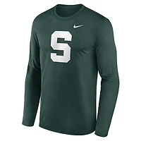 Nike Michigan State Spartans Primetime Alternate Logo Legend Long Sleeve T-Shirt