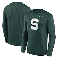Nike Michigan State Spartans Primetime Alternate Logo Legend Long Sleeve T-Shirt