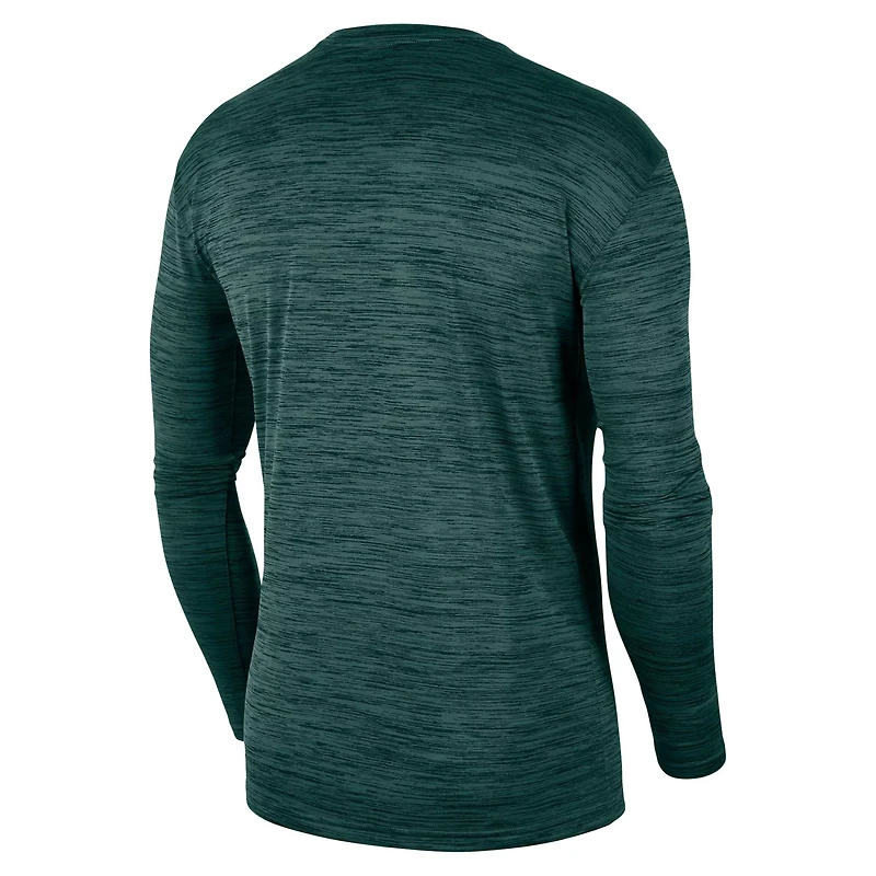 Nike Michigan State Spartans Team Velocity Performance Long Sleeve T-Shirt