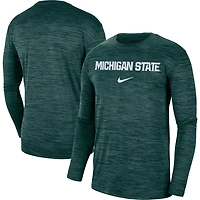 Nike Michigan State Spartans Team Velocity Performance Long Sleeve T-Shirt