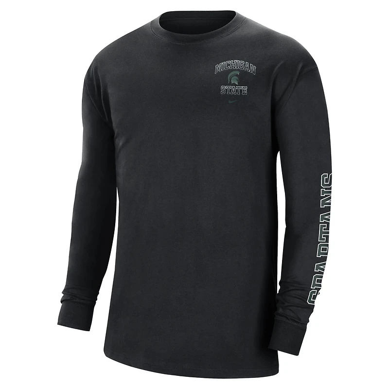 Nike Michigan State Spartans Tour Max 90 Long Sleeve T-Shirt