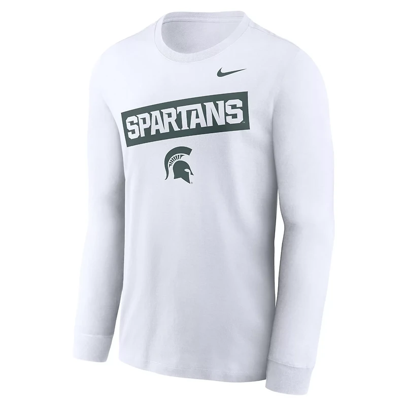 Nike Michigan State Spartans Two-Hit Classic Location Long Sleeve T-Shirt