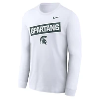 Nike Michigan State Spartans Two-Hit Classic Location Long Sleeve T-Shirt