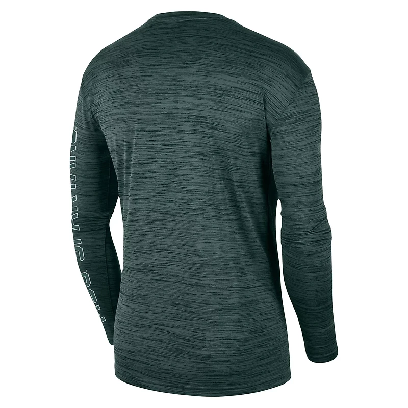 Nike Michigan State Spartans Velocity Legend Team Performance Long Sleeve T-Shirt