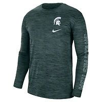 Nike Michigan State Spartans Velocity Legend Team Performance Long Sleeve T-Shirt