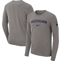 Nike Michigan Wolverines Arch 2-Hit Long Sleeve T-Shirt
