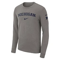Nike Michigan Wolverines Arch 2-Hit Long Sleeve T-Shirt