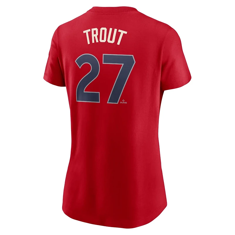 Nike Mike Trout Los Angeles Angels 2024 City Connect Fuse Player Name  Number T-Shirt