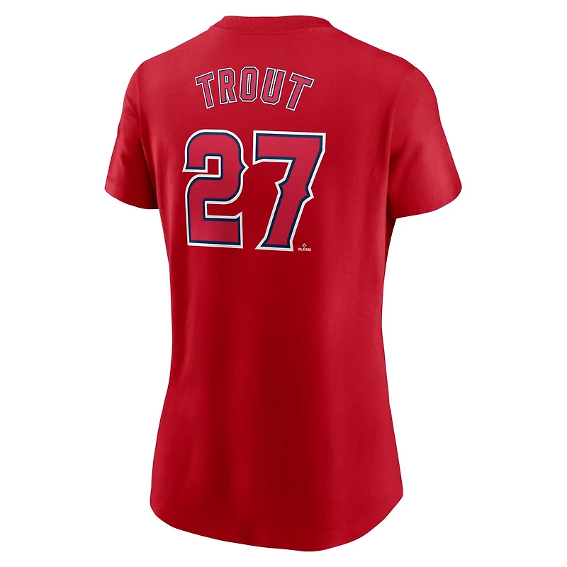 Nike Mike Trout Los Angeles Angels Fuse Name  Number T-Shirt