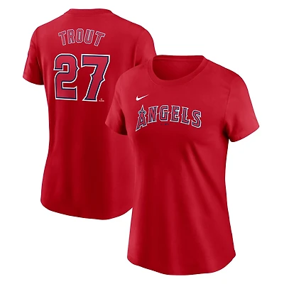 Nike Mike Trout Los Angeles Angels Fuse Name  Number T-Shirt