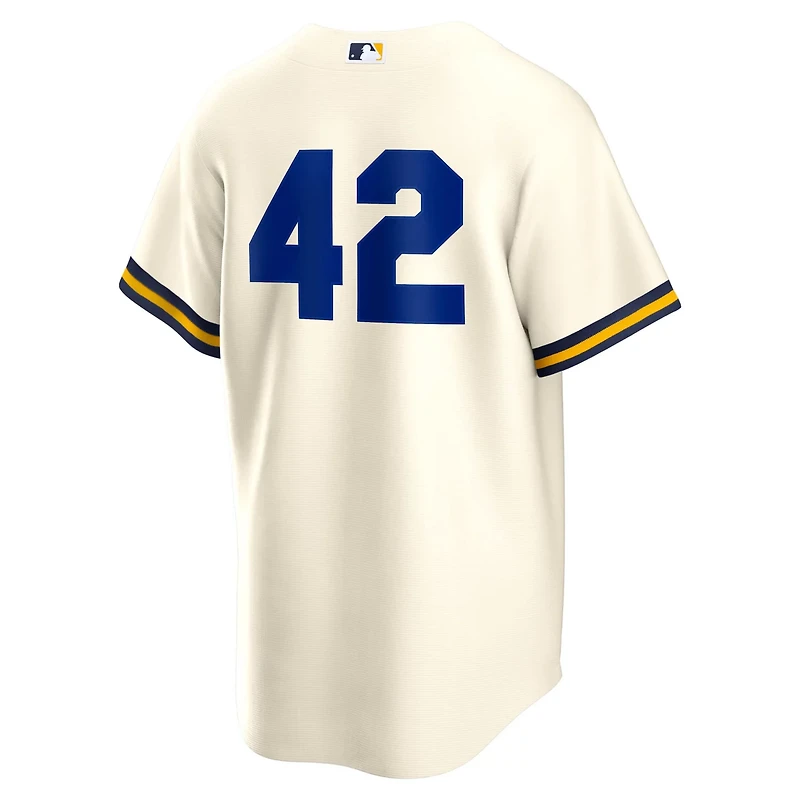 Nike Milwaukee Brewers Home 2025 Jackie Robinson Day Replica Jersey