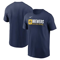 Nike Milwaukee Brewers Team Block T-Shirt