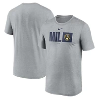 Nike Milwaukee Brewers Tricode Legend T-Shirt