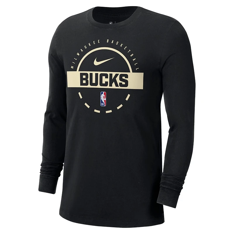 Nike Milwaukee Bucks Authentic Long Sleeve Practice T-Shirt