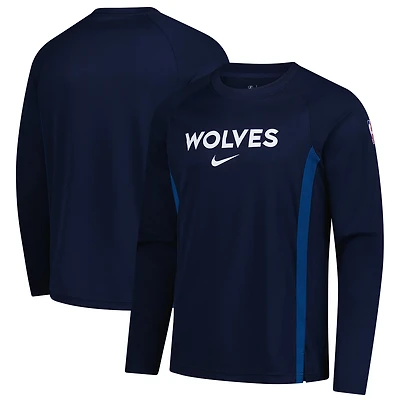 Nike Minnesota Timberwolves 2025 26 Authentic Pre-Game Legend Dri-FIT Long Sleeve Shooting Shirt
