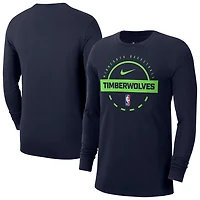 Nike Minnesota Timberwolves Authentic Long Sleeve Practice T-Shirt