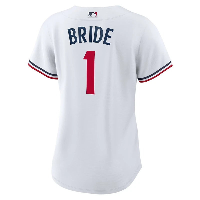 Nike Minnesota Twins 1 Bride Home Replica Jersey