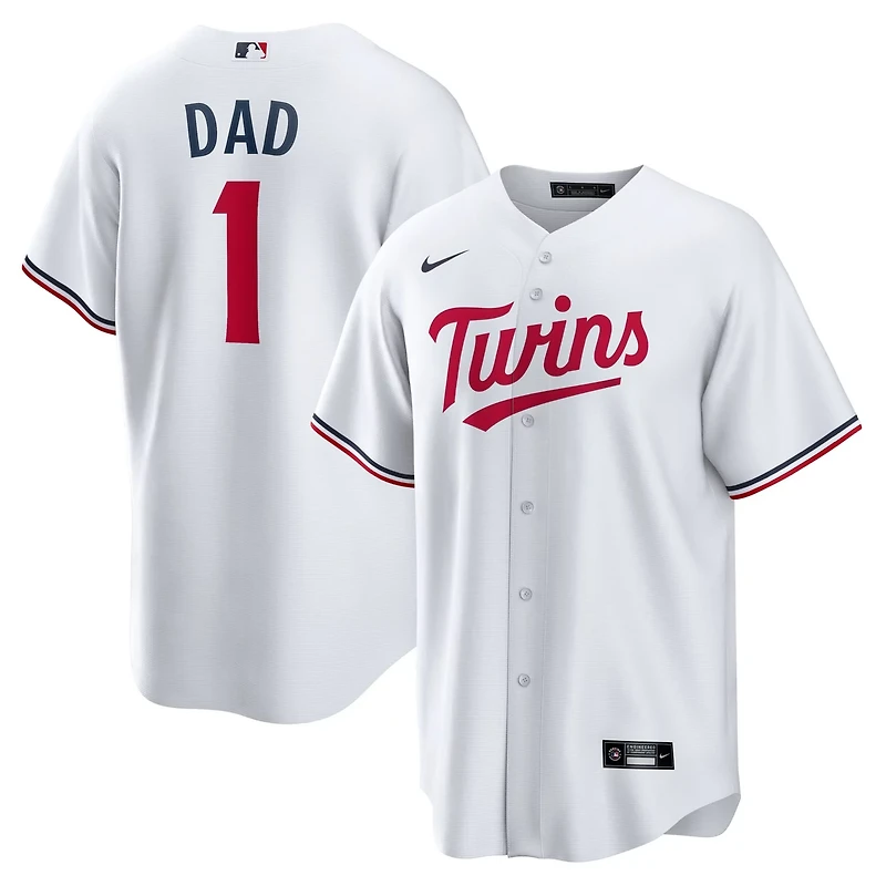 Nike Minnesota Twins 1 Dad Home Replica Jersey
