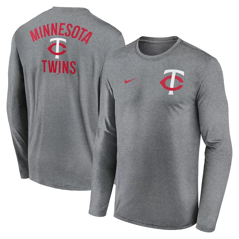 Nike Minnesota Twins 2-Hit Legend Performance Long Sleeve T-Shirt