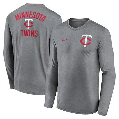 Nike Minnesota Twins 2-Hit Legend Performance Long Sleeve T-Shirt