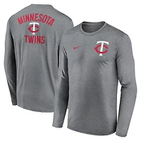 Nike Minnesota Twins 2-Hit Legend Performance Long Sleeve T-Shirt