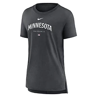 Nike Minnesota Twins Heather Charcoal Authentic Collection Early Work Tri-Blend T-Shirt