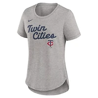 Nike Minnesota Twins Script Tri-Blend T-Shirt