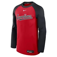 Nike Navy Cleveland Guardians Authentic Collection Game Time Raglan Performance Long Sleeve T-Shirt