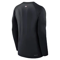 Nike Navy Detroit Tigers Authentic Collection Game Time Raglan Performance Long Sleeve T-Shirt