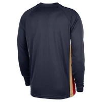 Nike New Orleans Pelicans 2025 26 Authentic Pre-Game Legend Dri-FIT Long Sleeve Shooting Shirt