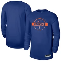 Nike New York Knicks 2025 26 On-Court Flare Dri-FIT Practice Long Sleeve Tri-Blend T-Shirt